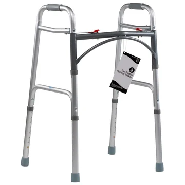 Dynarex adult two-button folding walker