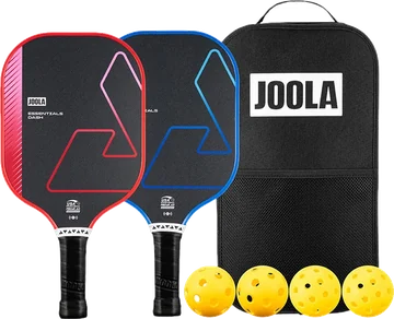 JOOLA pickleball set with two paddles, carry case and balls