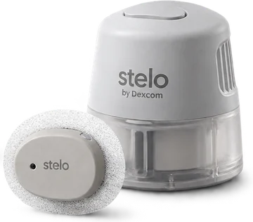 Stelo by Dexcom glucose biosensor and applicator